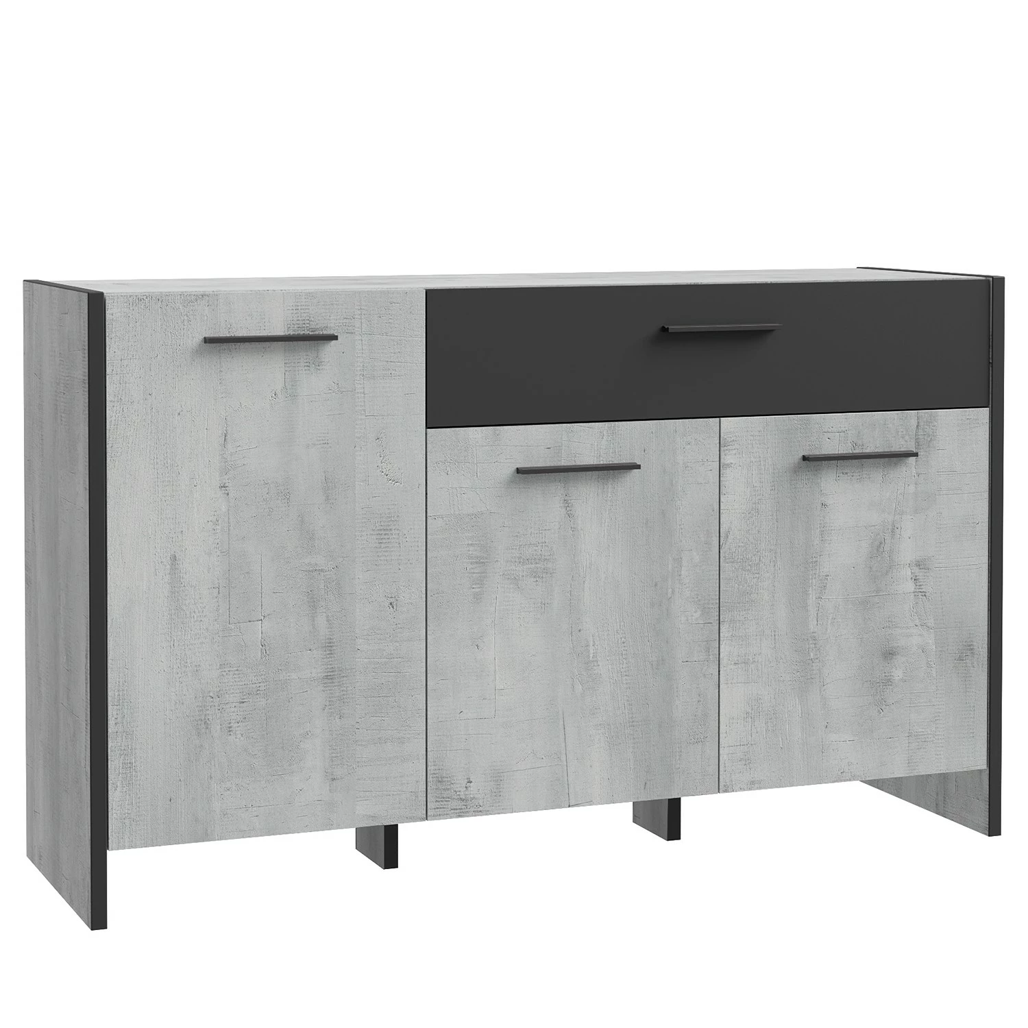 Loftscape Sideboard Sahil - Eiche Sorrento Grau Dekor / Schwarz 3 Loftscape Sideboard Sahil - Eiche Sorrento Grau Dekor / Schwarz