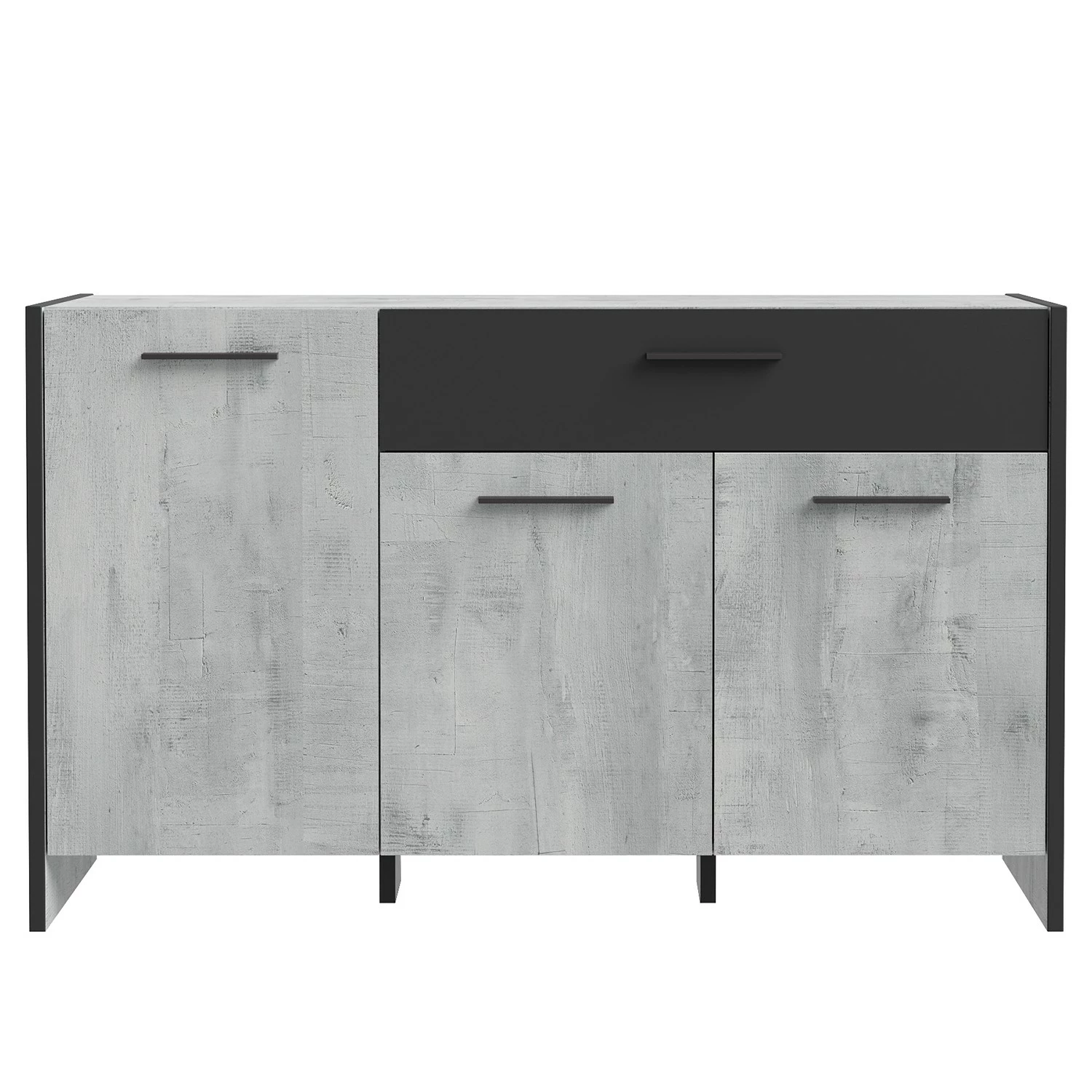 Loftscape Sideboard Sahil - Eiche Sorrento Grau Dekor / Schwarz 7 Loftscape Sideboard Sahil - Eiche Sorrento Grau Dekor / Schwarz – Bild 5
