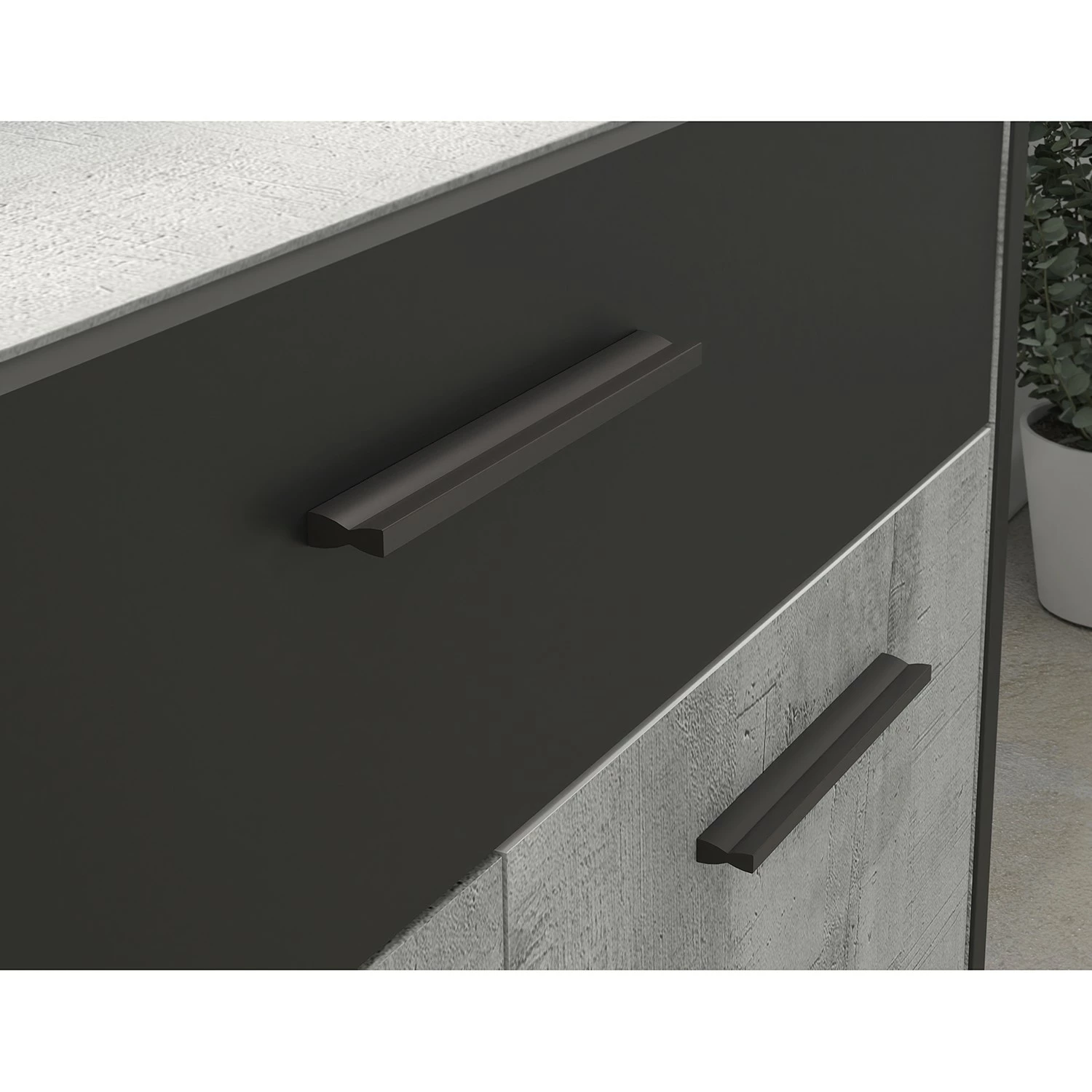 Loftscape Sideboard Sahil - Eiche Sorrento Grau Dekor / Schwarz 10 Loftscape Sideboard Sahil - Eiche Sorrento Grau Dekor / Schwarz – Bild 8