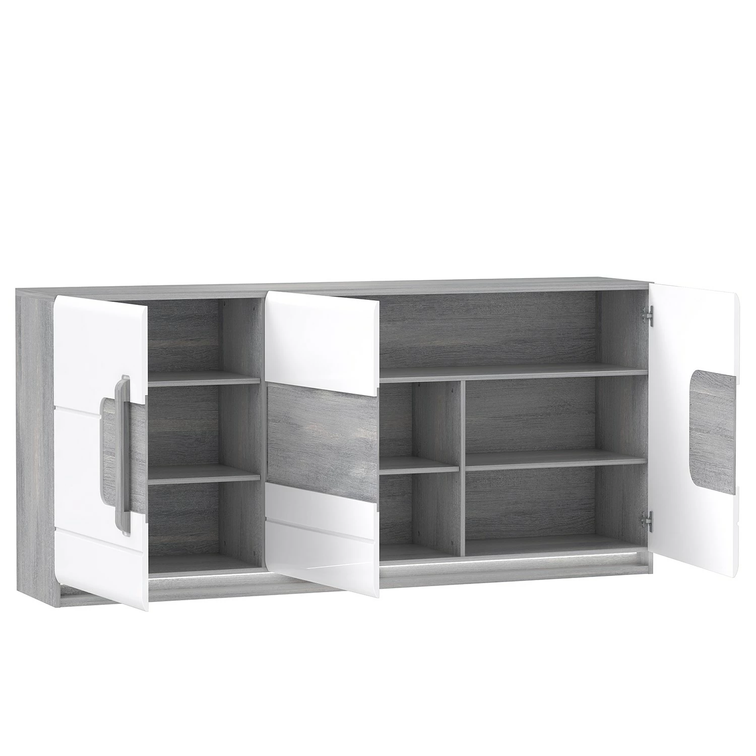 Loftscape Sideboard Toscana - Inkl. Beleuchtung - Eiche Grau Dekor 7 Loftscape Sideboard Toscana - Inkl. Beleuchtung - Eiche Grau Dekor – Bild 5