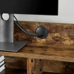 Red Living Schreibtisch-Set Rob (2-teilig) - Eiche Rustikal Dekor / Schwarz -Möbel Verkäufe 2024 1000342991 220407 040 DETAILS P000000001000342991