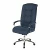 Duo Collection Chefsessel Benno - Webstoff / Metall - Marineblau / Chrom