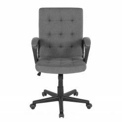 Duo Collection Chefsessel Raphael - Webstoff / Nylon - Dunkelgrau / Schwarz