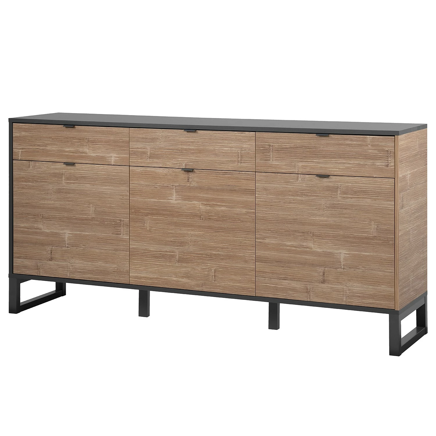 Loftscape Sideboard Mid West I - Bambus Dekor / Anthrazit 3 Loftscape Sideboard Mid West I - Bambus Dekor / Anthrazit