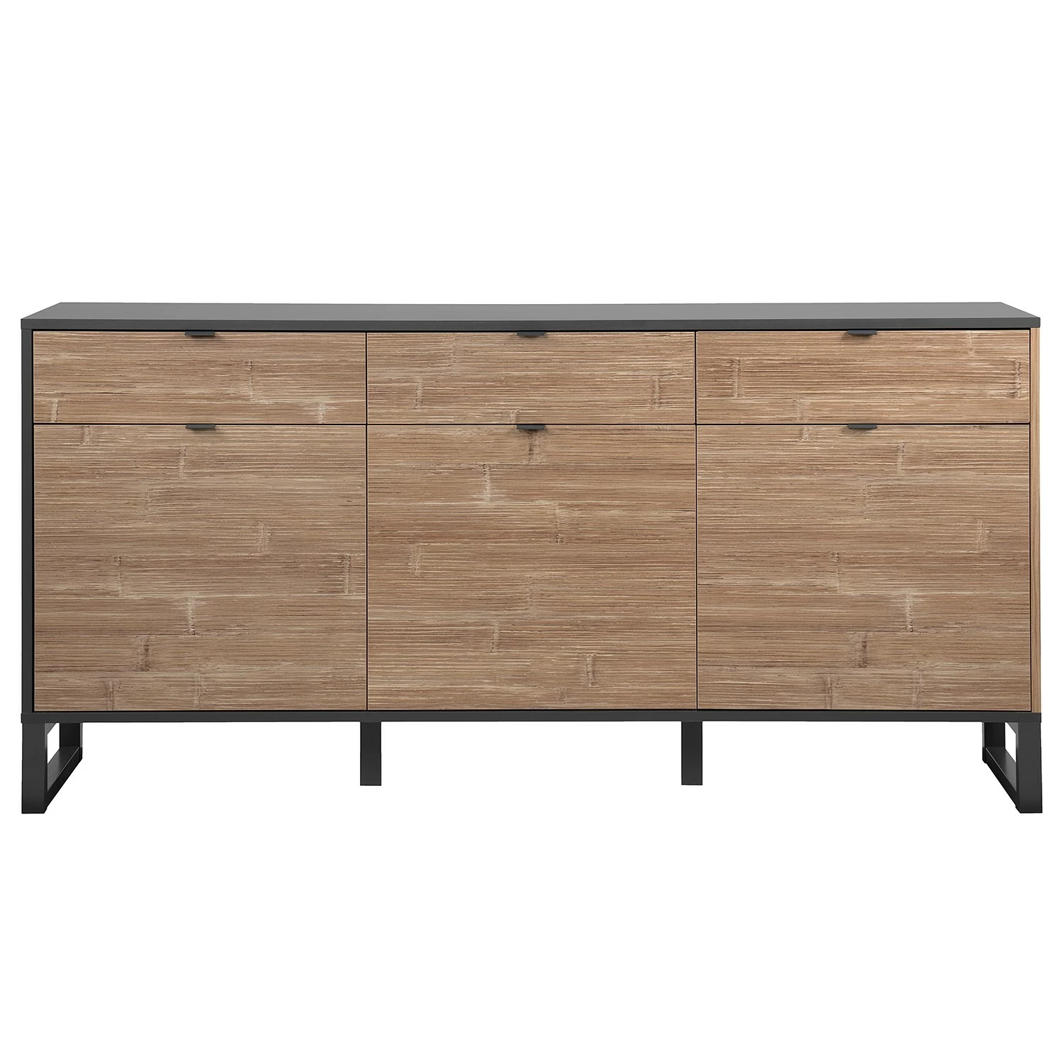 Loftscape Sideboard Mid West I - Bambus Dekor / Anthrazit 8 Loftscape Sideboard Mid West I - Bambus Dekor / Anthrazit – Bild 6
