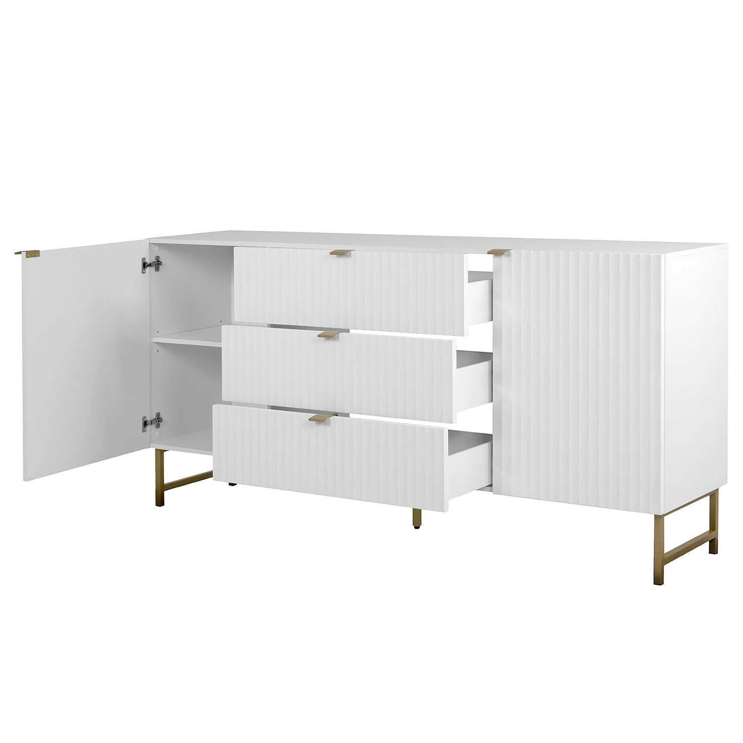 Loftscape Sideboard Metropolis - Matt Weiß 7 Loftscape Sideboard Metropolis - Matt Weiß – Bild 5