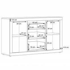 Loftscape Sideboard Vetras - Hochglanz Weiß / Beton Dekor -Möbel Verkäufe 2024 1000344673 220414 501 SKETCH DETAILS P000000001000344673 sketch