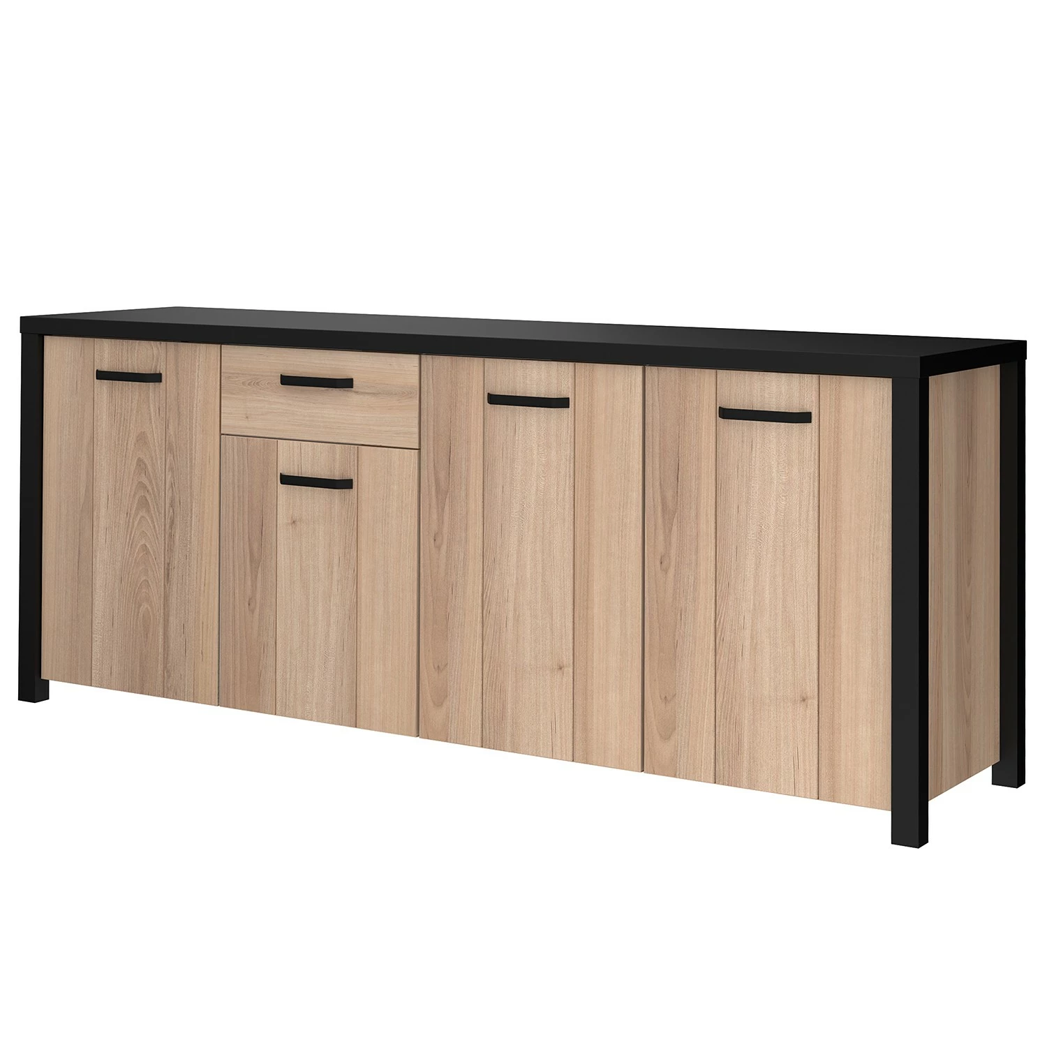 Red Living Sideboard Westlock II - Esche Dekor / Schwarz 3 Red Living Sideboard Westlock II - Esche Dekor / Schwarz