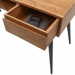 Ars manufacti Schreibtisch Tim - Akazie massiv / Metall - Akazie / Schwarz -Möbel Verkäufe 2024 1000346337 220826 031 DETAILS P000000001000346337 1