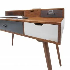 Ars manufacti Schreibtisch Prince - Akazie massiv - Akazie / Grau -Möbel Verkäufe 2024 1000346338 220826 031 DETAILS P000000001000346338