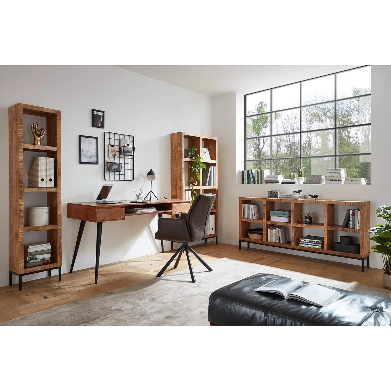 Ars manufacti Aktenregal Torres - Mango massiv / Metall - Breite: 40 cm 4 Ars manufacti Aktenregal Torres - Mango massiv / Metall - Breite: 40 cm – Bild 2