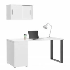 Fredriks Schreibtisch-Kombination Thamali III - Weiß