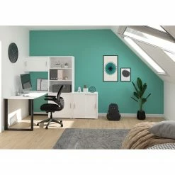 Fredriks Schreibtisch-Kombination Thamali III - Weiß -Möbel Verkäufe 2024 1000346953 220504 021 MOOD DETAILS P000000001000346953 mood