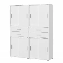 Fredriks Aktenschrank-Kombination Thamali II - Weiß