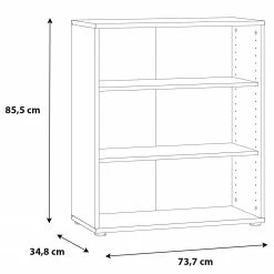 Fredriks Büroregal Wisla - Weiß - 74 x 86 cm -Möbel Verkäufe 2024 1000348151 220505 500 SKETCH DETAILS P000000001000348151 sketch