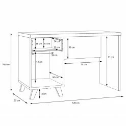 Fredriks Schreibtisch Winster - Asteiche Dekor / Beton Dekor 17 Fredriks Schreibtisch Winster - Asteiche Dekor / Beton Dekor -Möbel Verkäufe 2024 1000348163 220505 501 SKETCH DETAILS P000000001000348163 sketch