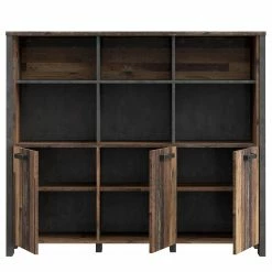 Fredriks Büroregal Clifford - Altholz Dekor / Dunkelgrau -Möbel Verkäufe 2024 1000348167 220505 031 DETAILS P000000001000348167