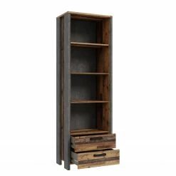 Fredriks Büroregal Clifford II - Altholz Dekor / Dunkelgrau -Möbel Verkäufe 2024 1000348171 220509 032 DETAILS P000000001000348171