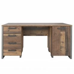 Fredriks Schreibtisch Clifford - Altholz Dekor / Dunkelgrau -Möbel Verkäufe 2024 1000348174 220505 030 DETAILS P000000001000348174