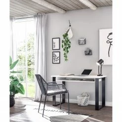 Ridgevalley Schreibtisch Shutter - Pinie Weiß Dekor -Möbel Verkäufe 2024 1000348686 220505 021 MOOD DETAILS P000000001000348686 mood