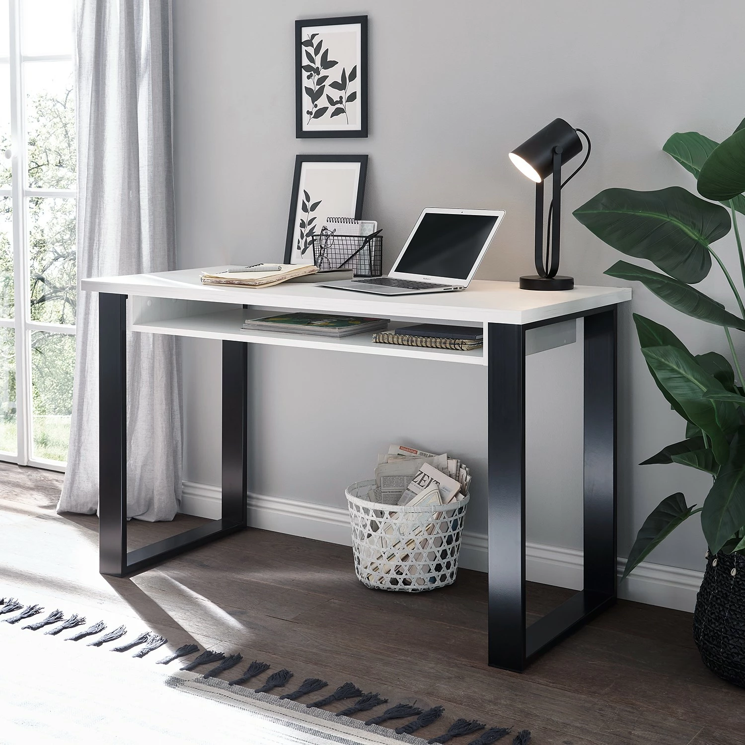 Ridgevalley Büro-Set Shutter V (4-teilig) - Pinie Weiß Dekor 7 Ridgevalley Büro-Set Shutter V (4-teilig) - Pinie Weiß Dekor – Bild 5