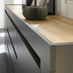 Loftscape Sideboard Accra - Anthrazit / Eiche Dekor 16 Loftscape Sideboard Accra - Anthrazit / Eiche Dekor -Möbel Verkäufe 2024 1000348819 220506 032 DETAILS P000000001000348819