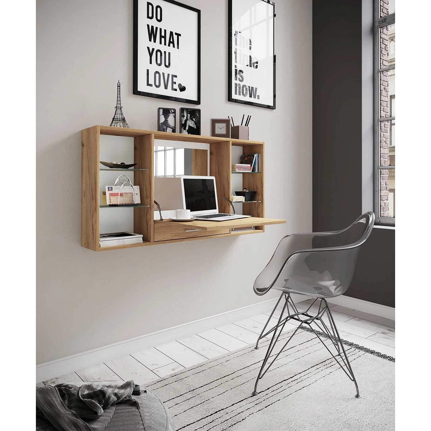 VCM Wandschreibtisch Teala II - Asteiche Dekor 5 VCM Wandschreibtisch Teala II - Asteiche Dekor – Bild 3