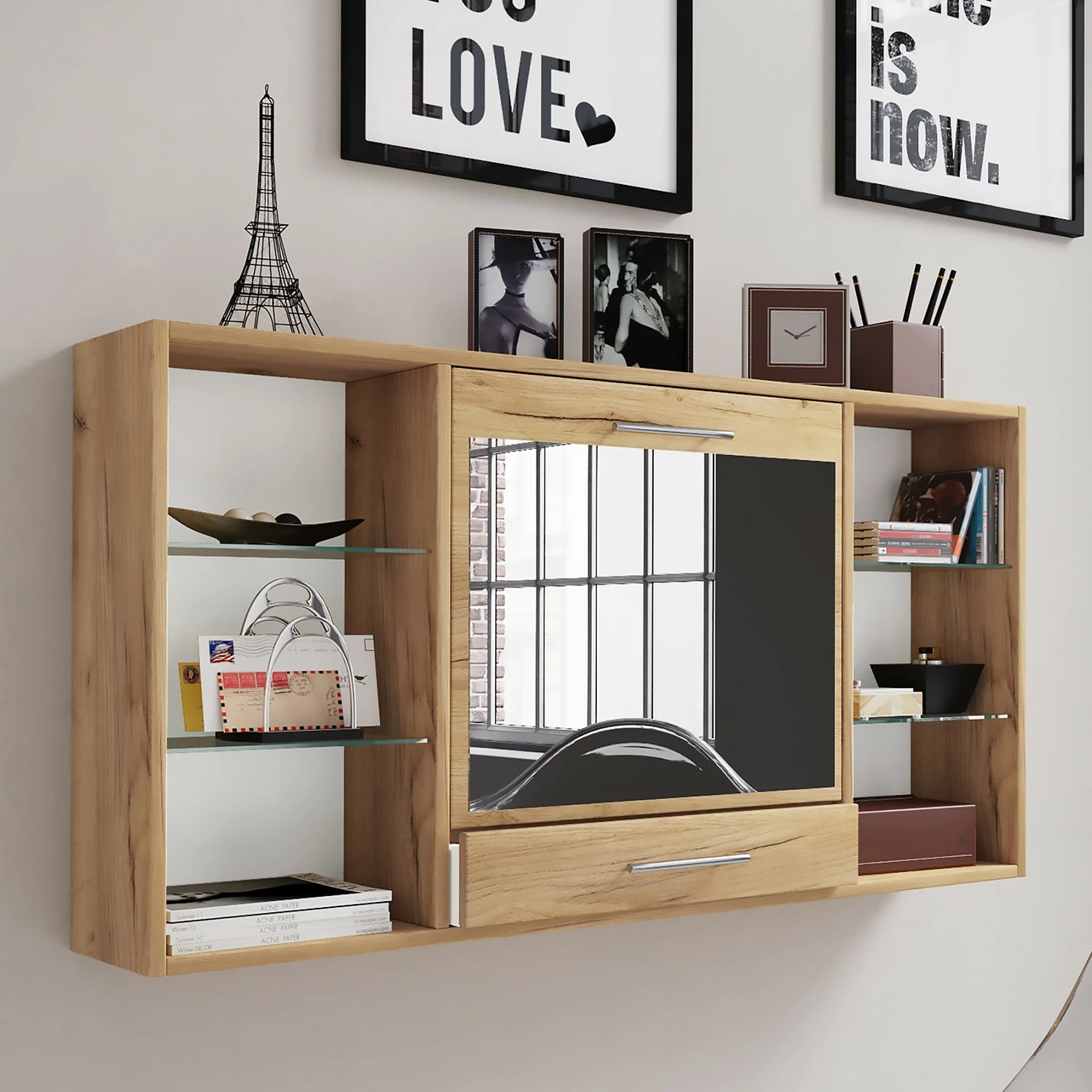 VCM Wandschreibtisch Teala II - Asteiche Dekor 6 VCM Wandschreibtisch Teala II - Asteiche Dekor – Bild 4