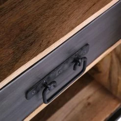 Red Living Sideboard Toleos - Mango sägerau massiv / Eisen - Mangoholz / Schwarz -Möbel Verkäufe 2024 1000352070 220520 030 DETAILS P000000001000352070