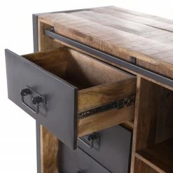 Red Living Sideboard Toleos - Mango sägerau massiv / Eisen - Mangoholz / Schwarz -Möbel Verkäufe 2024 1000352070 220520 035 DETAILS P000000001000352070