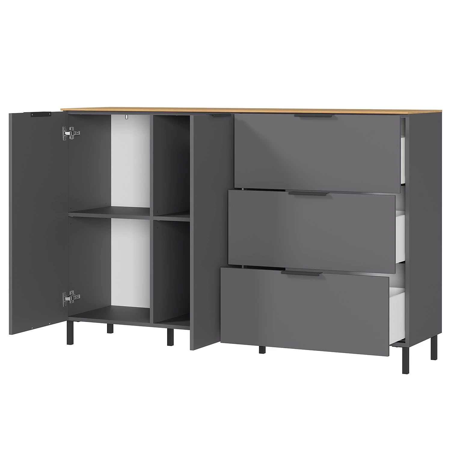 Germania Sideboard California I - Graphit 8 Germania Sideboard California I - Graphit – Bild 6