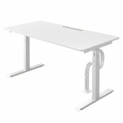 Loftscape Schreibtisch Warnant - (Manuell höhenverstellbar) - Weiß - Breite: 160 cm