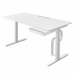 Loftscape Schreibtisch Warnant II - (Manuell höhenverstellbar) - Weiß - Breite: 160 cm