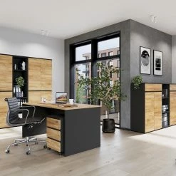 Germania Aktenschrank GW-Lissabon II - Eiche Navarra Dekor / Graphit -Möbel Verkäufe 2024 1000353359 220520 021 MOOD DETAILS P000000001000353359 mood