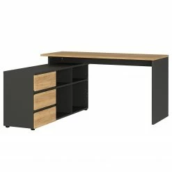 Germania Büroset GW-Lissabon V (2-teilig) - Eiche Navarra Dekor / Graphit -Möbel Verkäufe 2024 1000353375 220520 030 DETAILS P000000001000353375