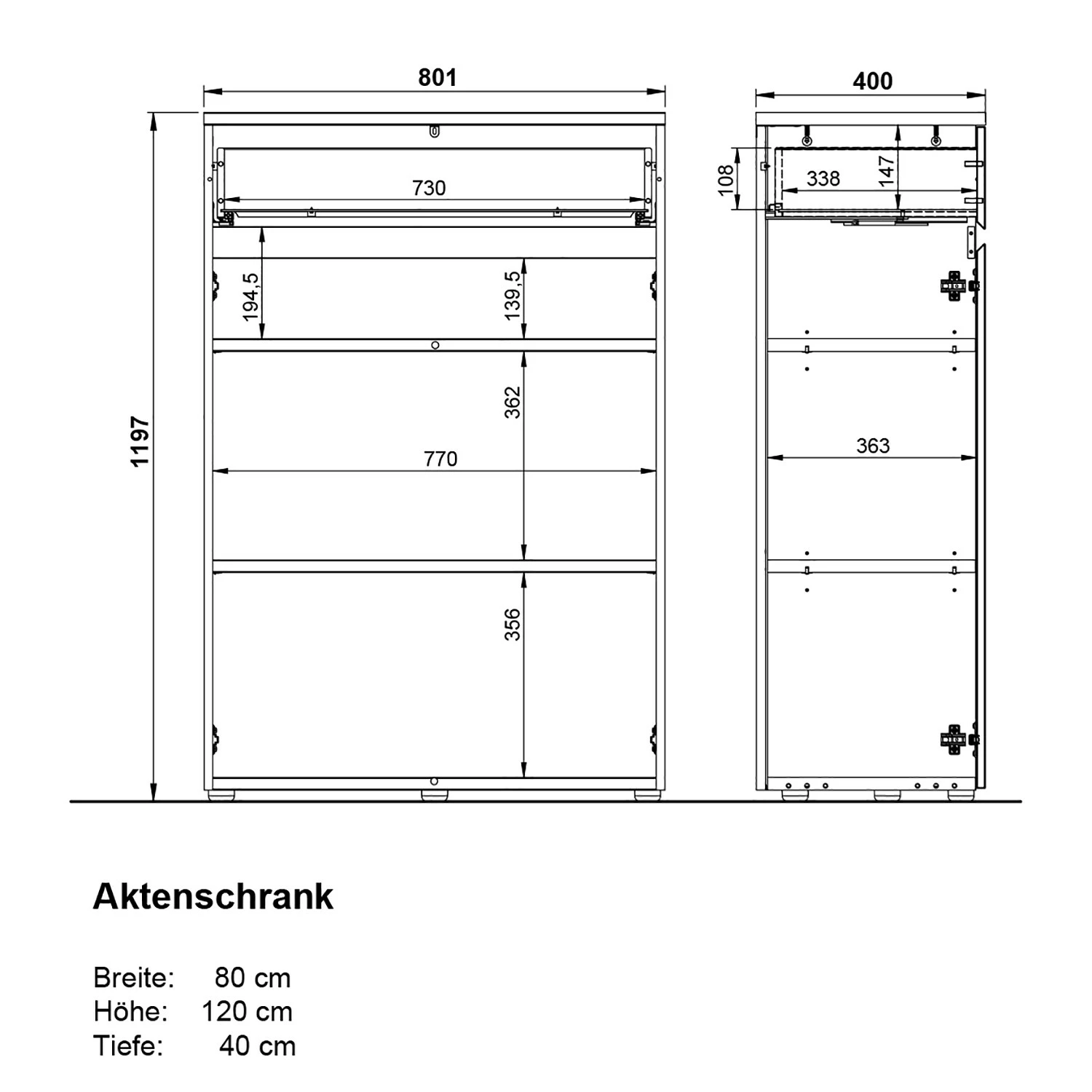 Germania Büroset GW-Lissabon IV (2-teilig) - Eiche Navarra Dekor / Graphit 14 Germania Büroset GW-Lissabon IV (2-teilig) - Eiche Navarra Dekor / Graphit – Bild 12