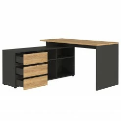 Germania Büroset GW-Lissabon VI (5-teilig) - Eiche Navarra Dekor / Graphit -Möbel Verkäufe 2024 1000353377 220520 040 DETAILS P000000001000353377