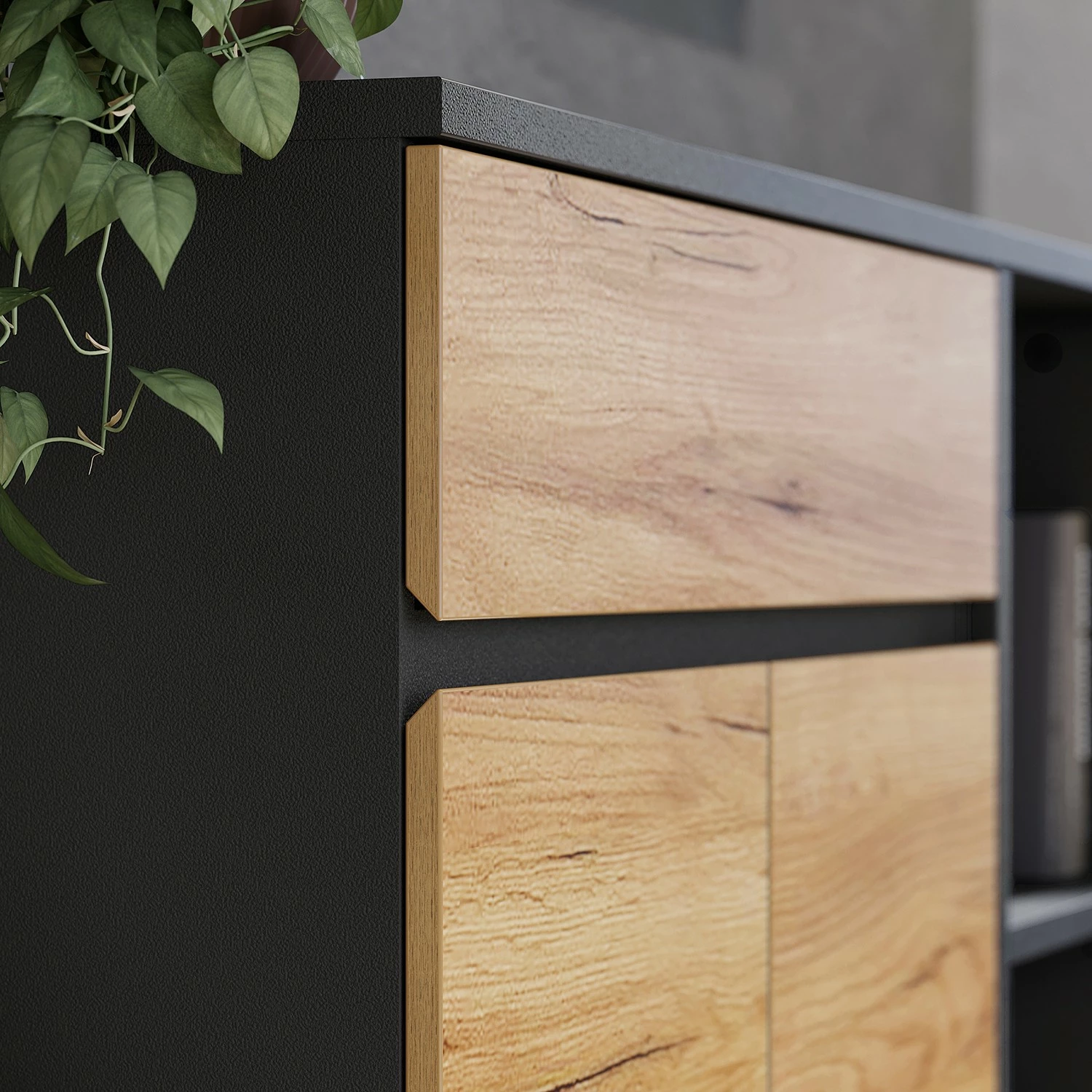 Germania Büroset GW-Lissabon VII (6-teilig) - Eiche Navarra Dekor / Graphit 20 Germania Büroset GW-Lissabon VII (6-teilig) - Eiche Navarra Dekor / Graphit – Bild 19