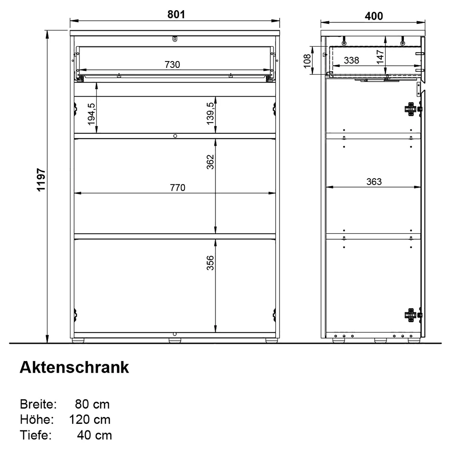 Germania Büroset GW-Lissabon VII (6-teilig) - Eiche Navarra Dekor / Graphit 23 Germania Büroset GW-Lissabon VII (6-teilig) - Eiche Navarra Dekor / Graphit – Bild 22