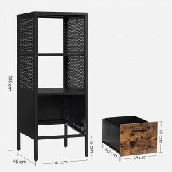 Red Living Regal Mocksville - Braun / Schwarz 15 Red Living Regal Mocksville - Braun / Schwarz -Möbel Verkäufe 2024 1000353473 220601 500 SKETCH DETAILS P000000001000353473 sketch