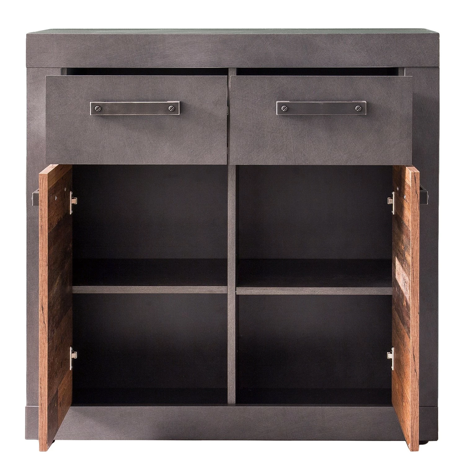 Trendteam Kommode Indy I - Altholz Dekor / Anthrazit 8 Trendteam Kommode Indy I - Altholz Dekor / Anthrazit – Bild 6