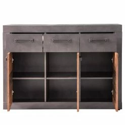 Trendteam Kommode Indy II - Altholz Dekor / Anthrazit -Möbel Verkäufe 2024 1000353496 220520 031 DETAILS P000000001000353496