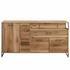 Red Living Sideboard Sligo - Risseiche Silber Dekor / Graphit
