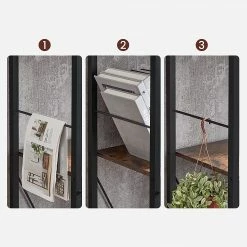 Red Living Regal Niolon I - Braun / Schwarz -Möbel Verkäufe 2024 1000355207 220601 032 DETAILS P000000001000355207