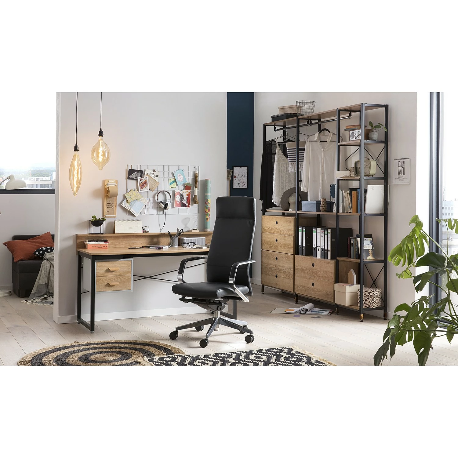 Red Living Regal Ruoms I - Akazie Dekor / Schwarz 6 Red Living Regal Ruoms I - Akazie Dekor / Schwarz – Bild 4