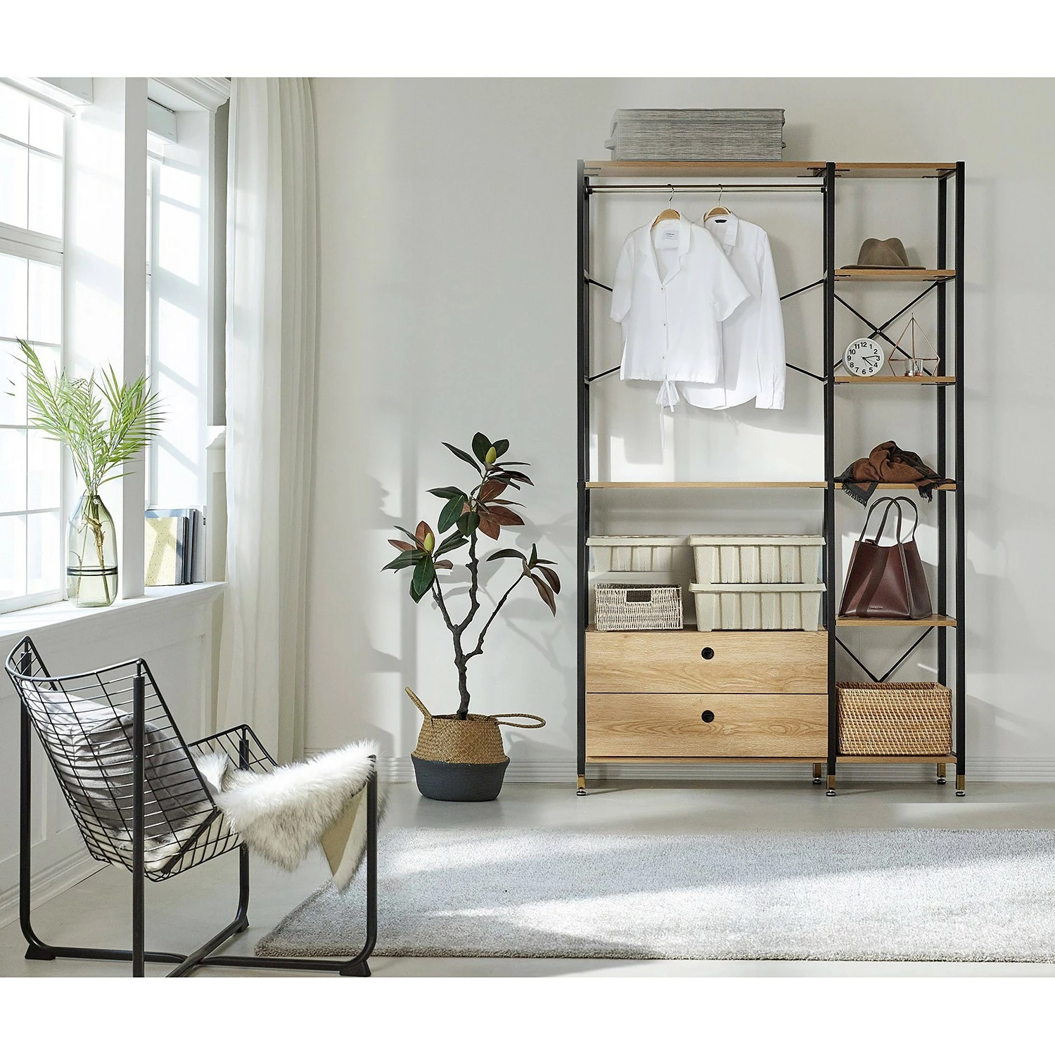 Red Living Regal Ruoms I - Akazie Dekor / Schwarz 7 Red Living Regal Ruoms I - Akazie Dekor / Schwarz – Bild 5