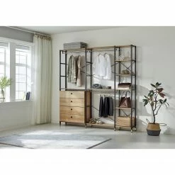 Red Living Regal Ruoms II - Akazie Dekor / Schwarz -Möbel Verkäufe 2024 1000355290 220603 021 MOOD DETAILS P000000001000355290 mood