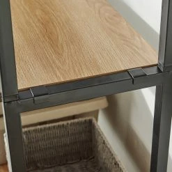 Red Living Regal Ruoms II - Akazie Dekor / Schwarz -Möbel Verkäufe 2024 1000355290 220603 034 DETAILS P000000001000355290