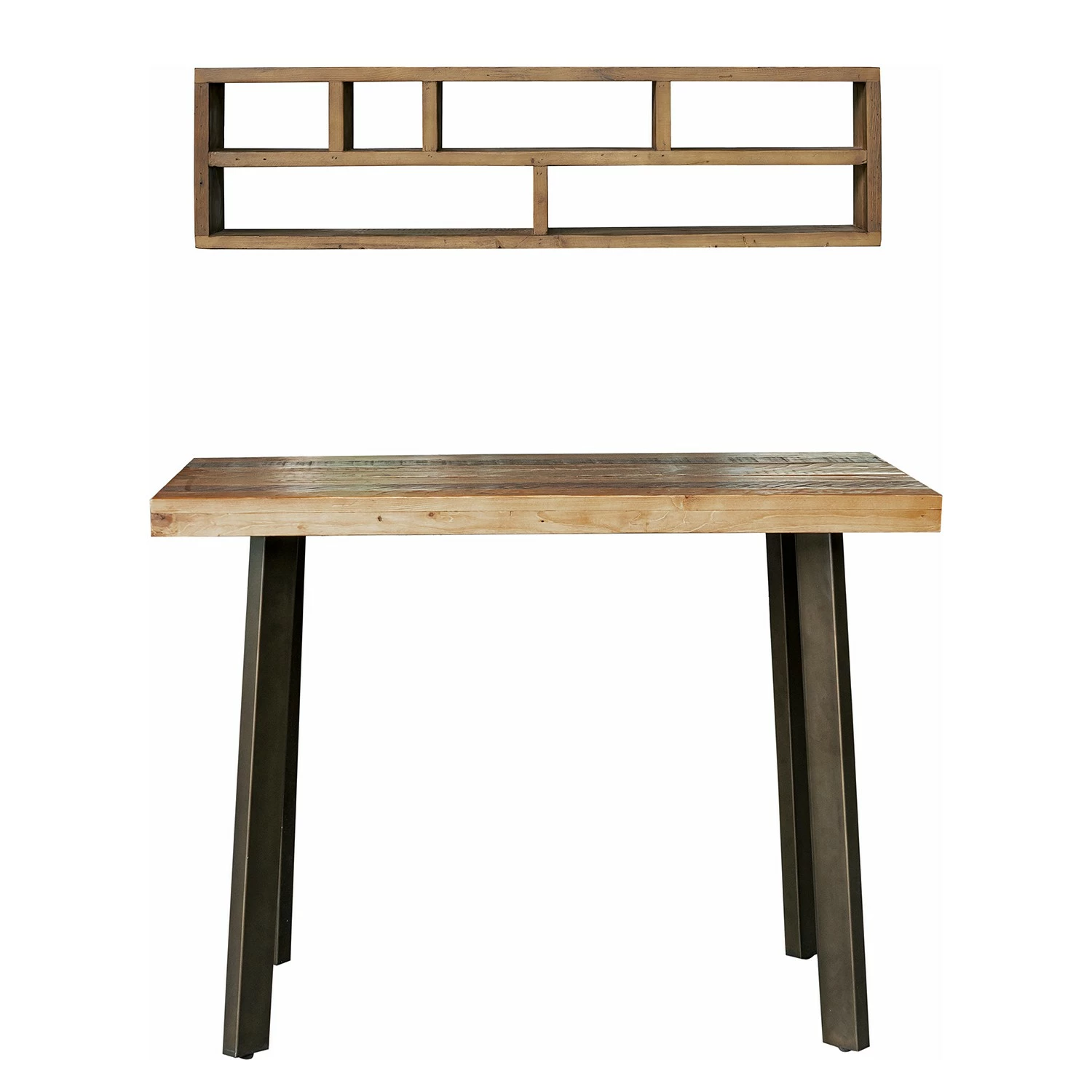 Ars manufacti Schreibtisch-Kombination Tamati - Pinie massiv / Edelstahl - Pinie / Schwarz 6 Ars manufacti Schreibtisch-Kombination Tamati - Pinie massiv / Edelstahl - Pinie / Schwarz – Bild 4