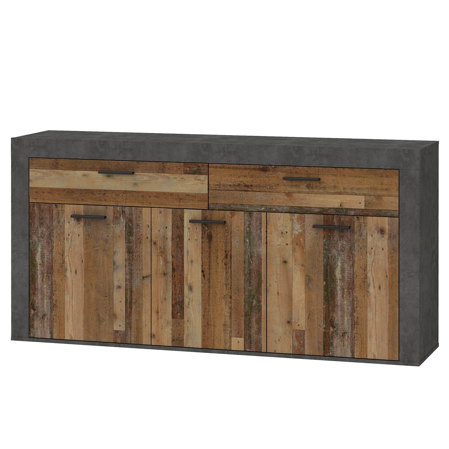 Red Living Sideboard Westcliffe - Altholz Dekor / Beton Dekor 3 Red Living Sideboard Westcliffe - Altholz Dekor / Beton Dekor